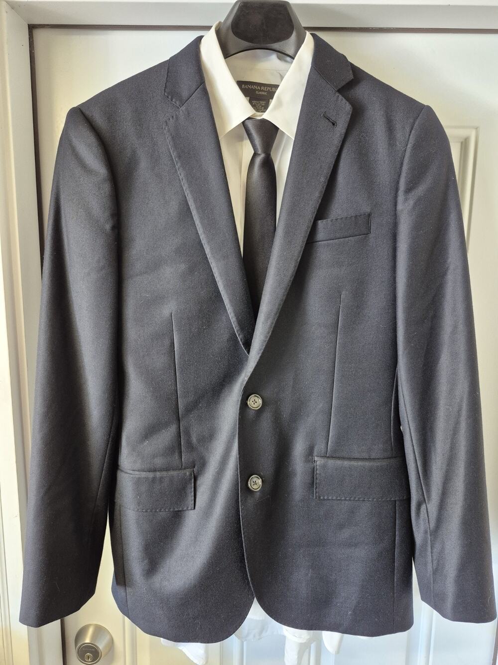 J.Crew Ludlow 38R Blazer Loro Piana Super 130s Wool Dark Gry Black 2 Button Coat